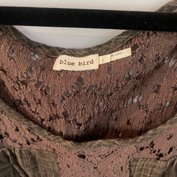 Blue Bird Lace Tunic in size L - Picture 3 of 4